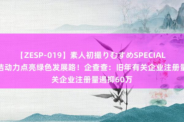 【ZESP-019】素人初撮りむすめSPECIAL Vol.3  清洁动力点亮绿色发展路！企查查：旧年有关企业注册量遏抑60万